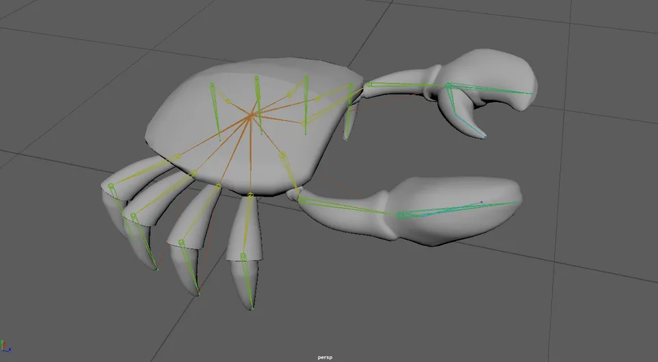 Crab character rig for Extinction Crabellion
