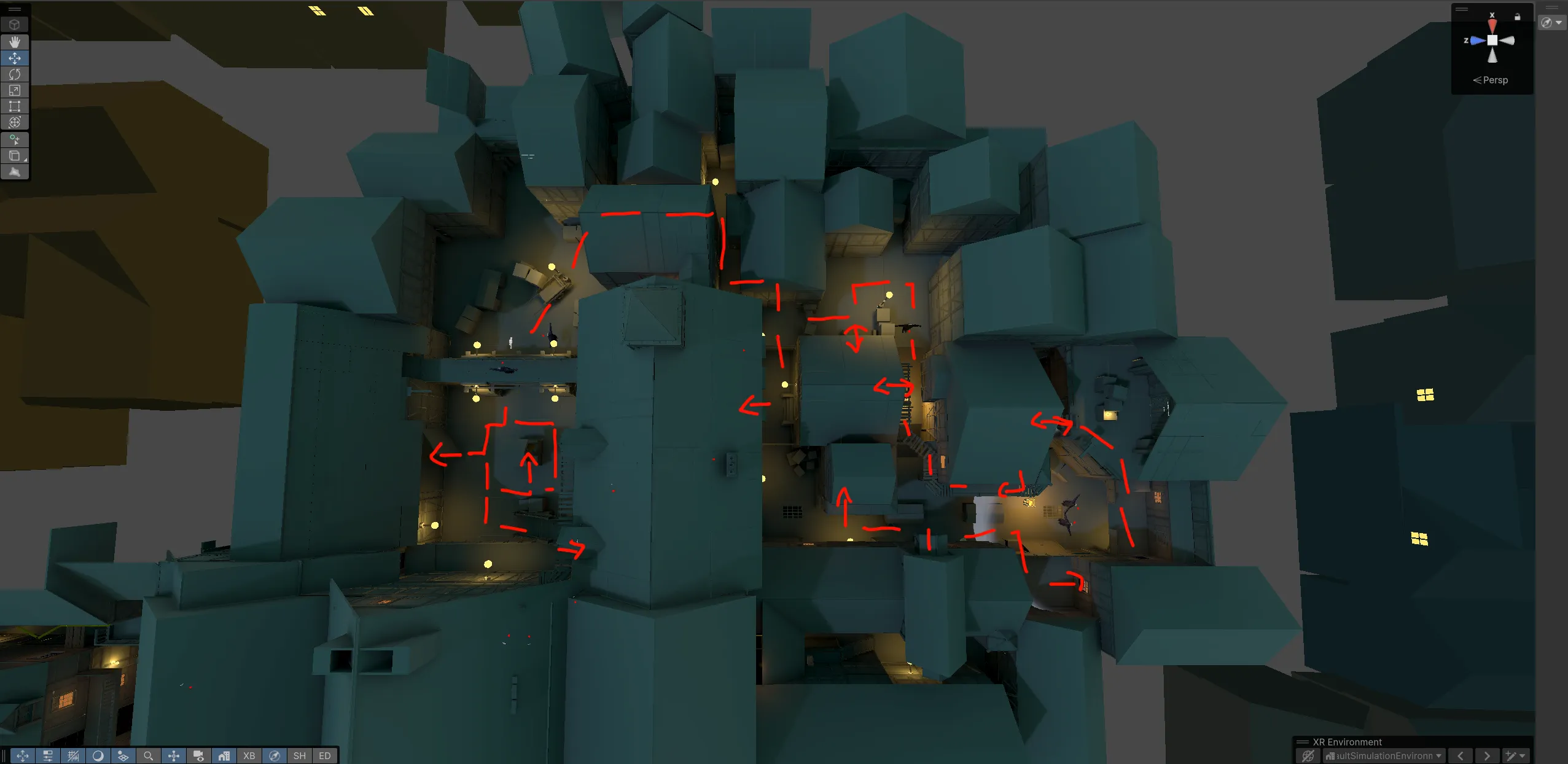 Back streets pathing
