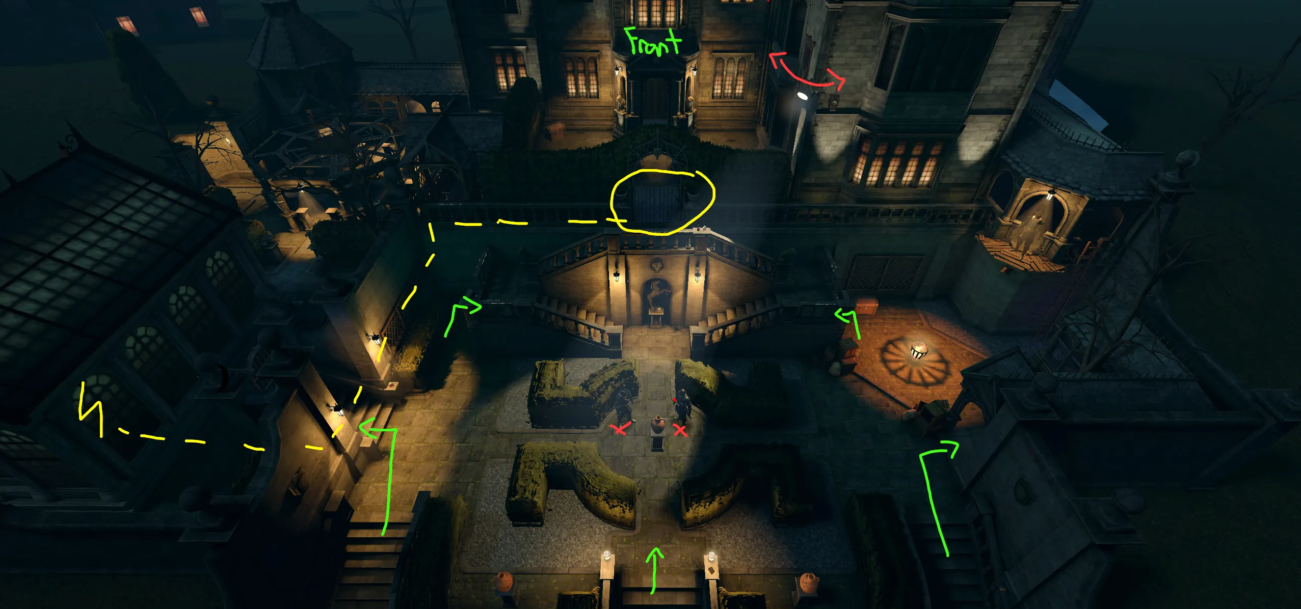 Ravencroft Manor route overview screenshot