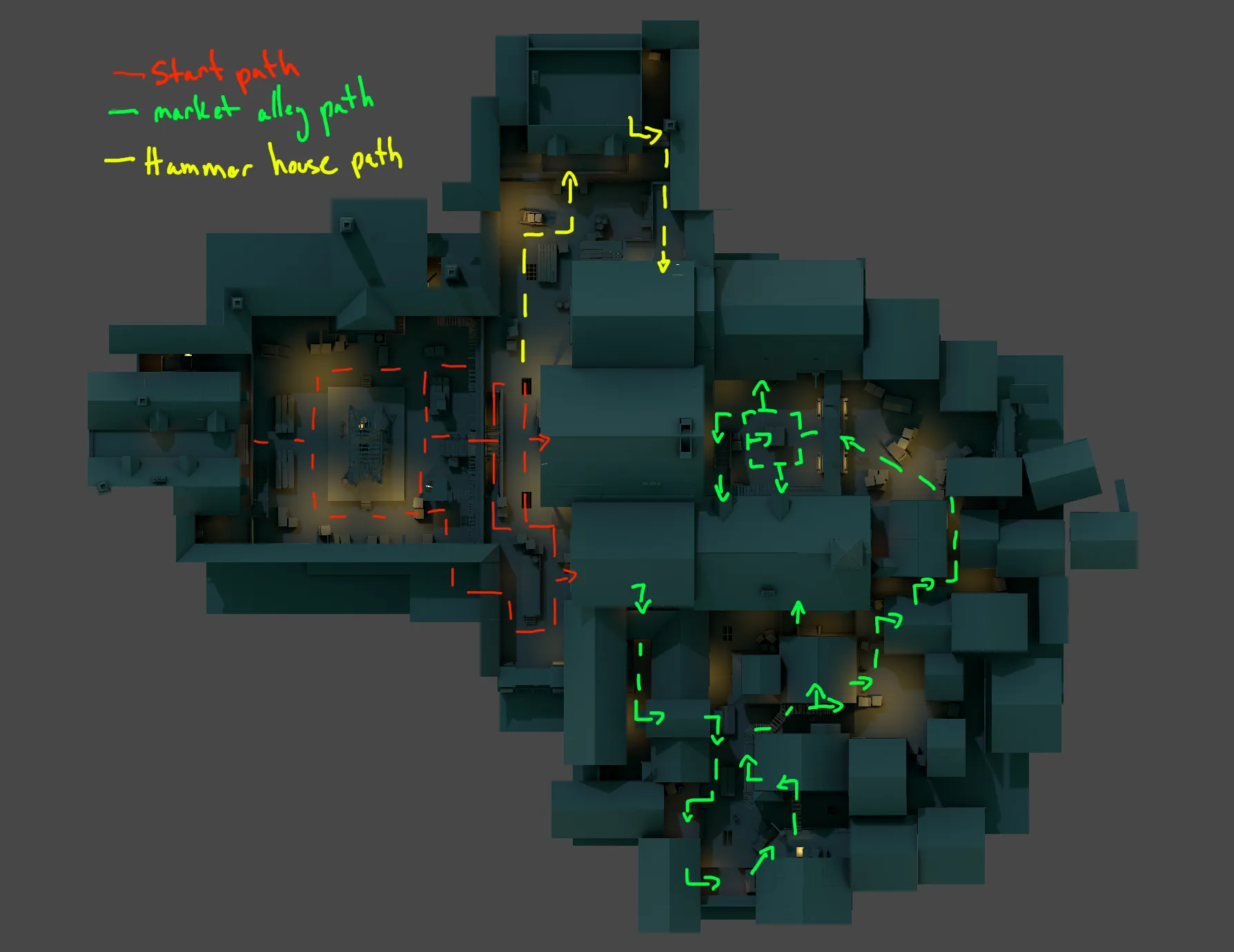New Quarter square routes at first playable