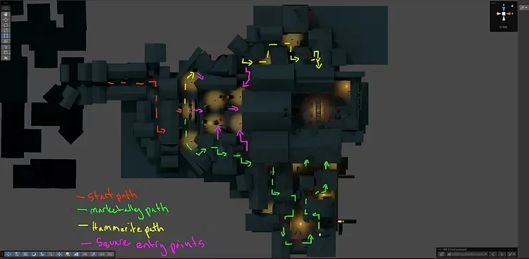 New Quarter square routes with sewer routes