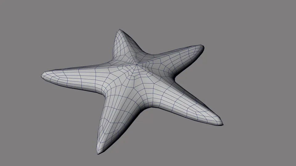 Starfish character model for Extinction Crabellion